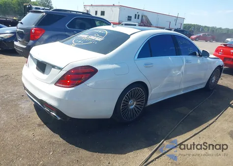 2017 Mercedes-Benz S 550 4Matic из США, поврежденный, VIN WDDUG8FB7HA324496